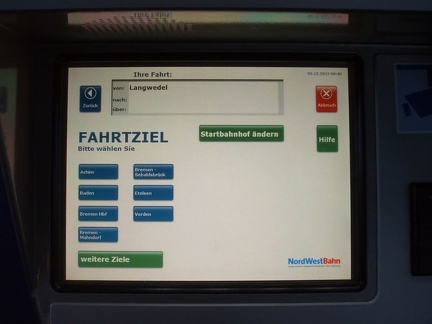 NWB Fahrscheinautomat in Langwedel 3