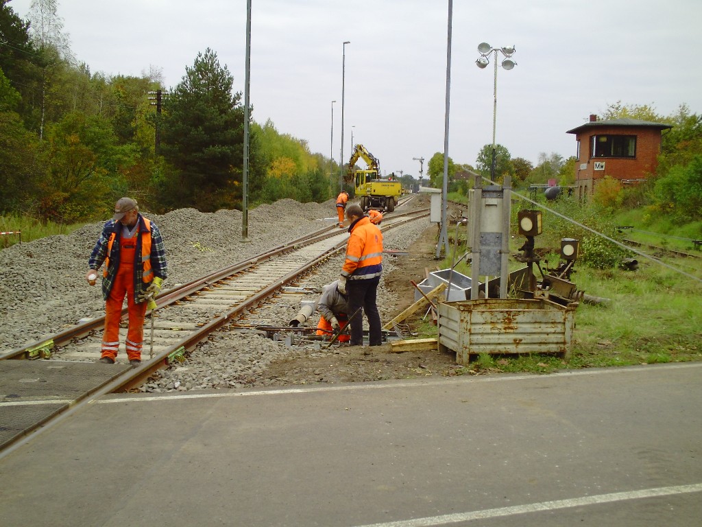 039 Gleisbauarbeiten Munster Oktober 2010