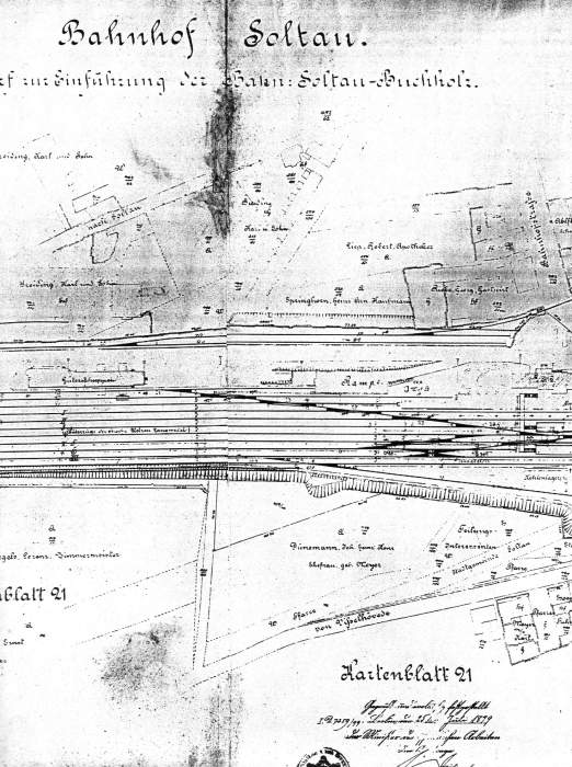 002 Soltau Gleisplan von 1899 für Soltau Bild 2