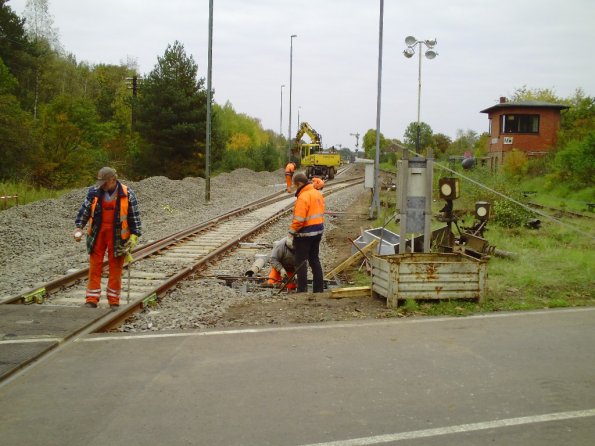 039 Gleisbauarbeiten Munster Oktober 2010