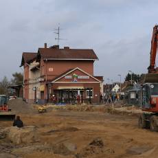 133 Umbauarbeiten am Bahnhofsvorplatz in Walsrode