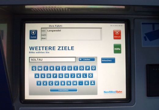 NWB Fahrscheinautomat in Langwedel 4