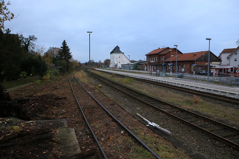 Gleisrückbau in Schwarmstedt - Fotos vom 23.11.2013