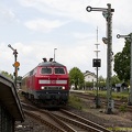 031 - 218 473 mit Funkmesswagen in der Heide - Ausfahrt Soltau