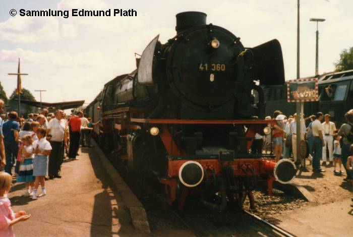 007 Juni 1988 - Dampflok 41 360 ist in Soltau