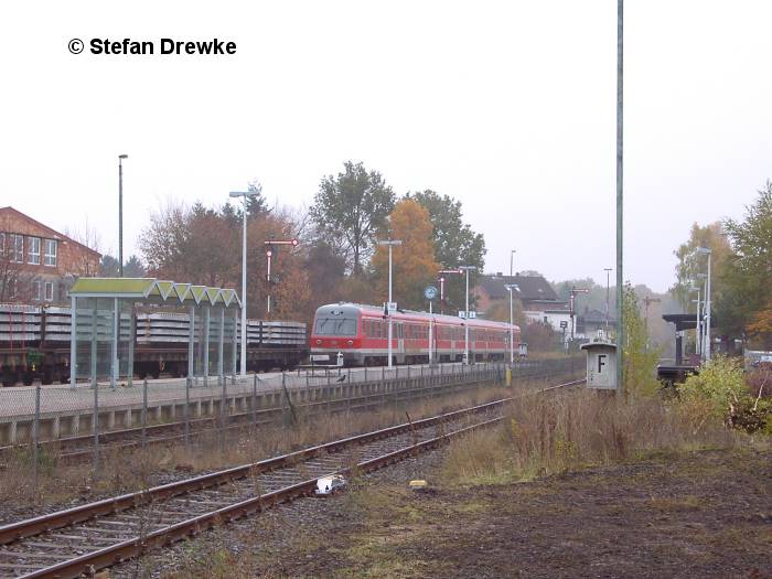 056 Gleisbauarbeiten Hodenhagen Dueshorn Walsrode 25 Oktober 2003 Bild 5549