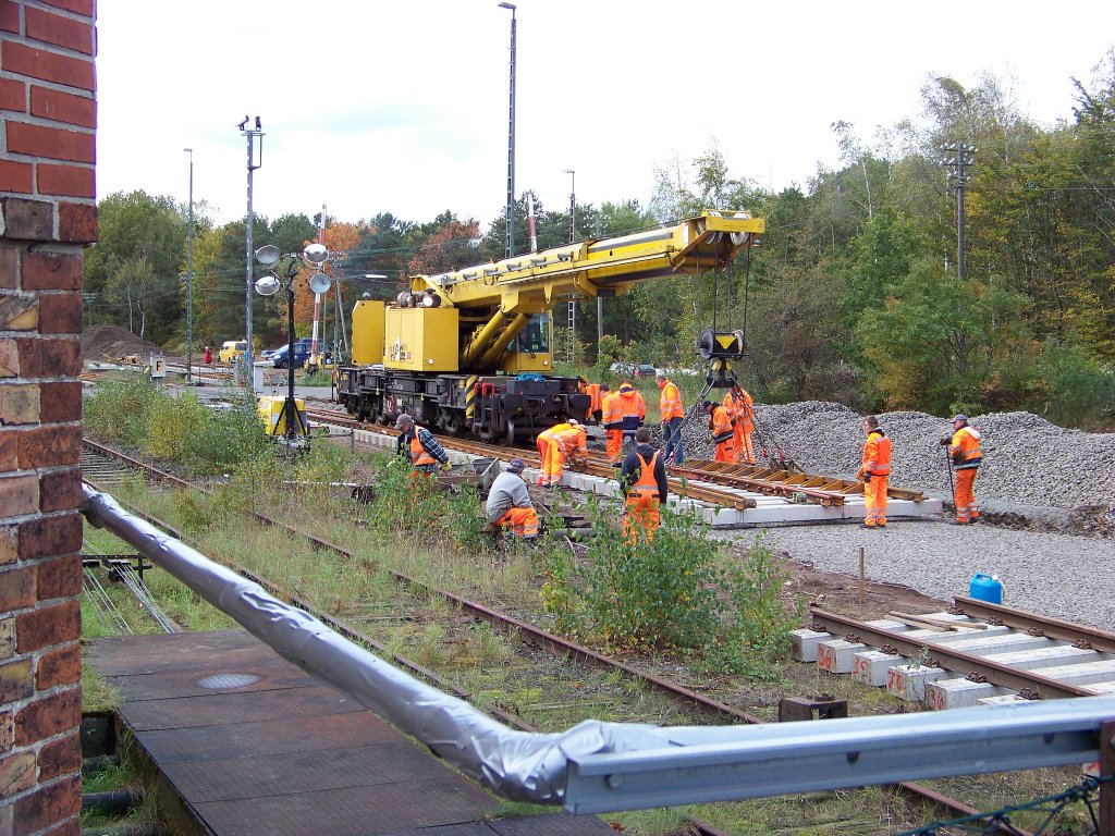 034 Gleisbauarbeiten Munster Oktober 2010