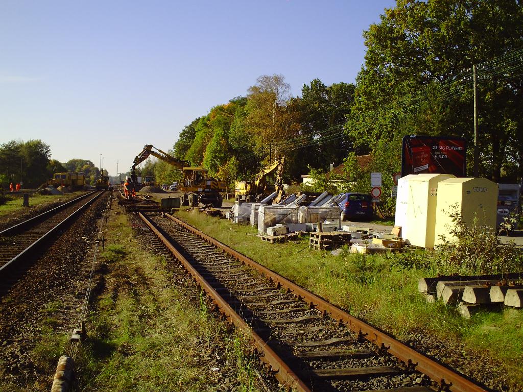 022 Gleisbauarbeiten Munster Oktober 2010