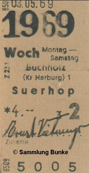 011 Wochenkarte Buchholz - Suerhop