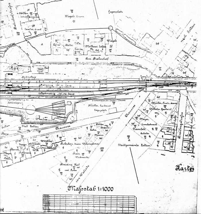 001 Soltau Gleisplan von 1899 für Soltau Bild 1
